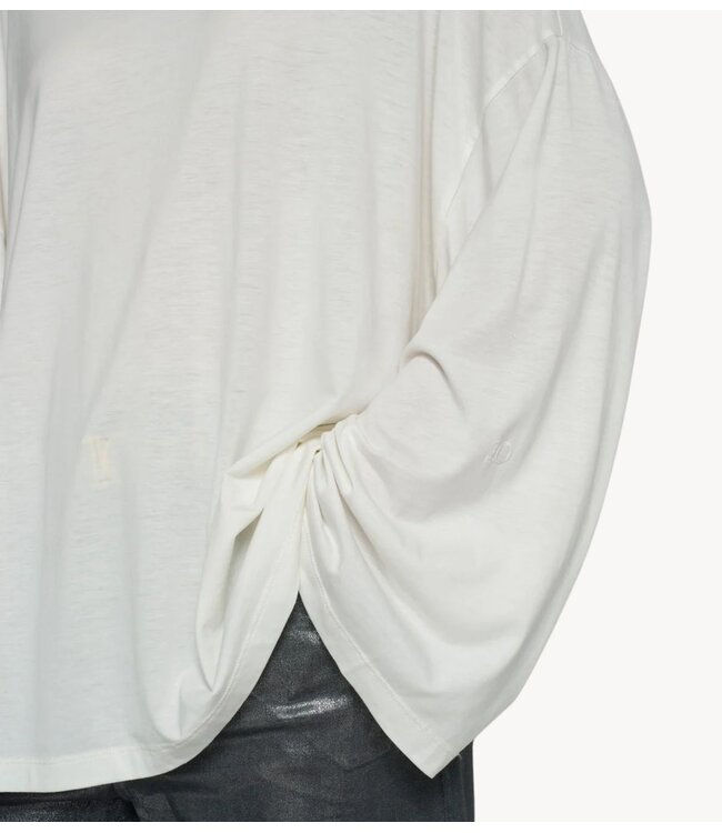 10DAYS Shirt chique long sleeve tee ecru