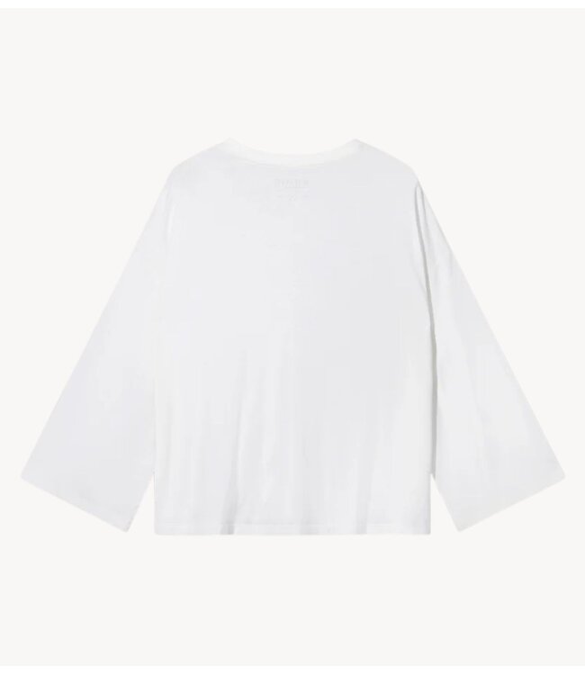 10DAYS Shirt chique long sleeve tee ecru
