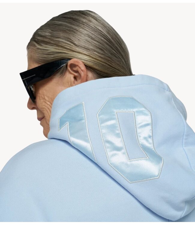 10DAYS Trui oversized hoodie angel blue