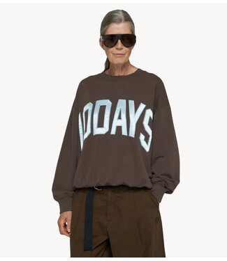 10DAYS Trui baseball sweater 10DAYS light shiitake