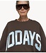 10DAYS Trui baseball sweater 10DAYS light shiitake