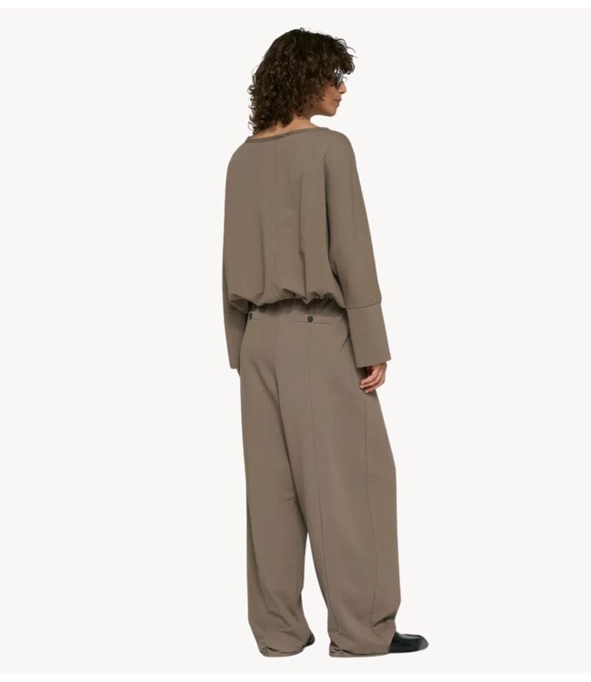10DAYS Vest batwing top fleece portobello