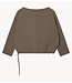 10DAYS Vest batwing top fleece portobello