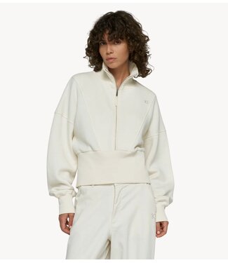 10DAYS Trui zip sweater pearl