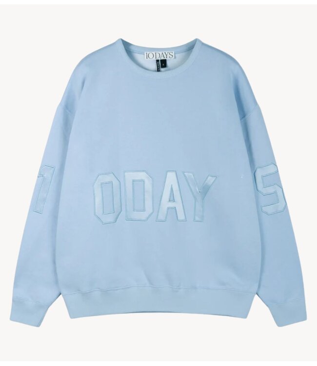 10DAYS Trui statement sweater angel blue