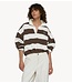 10DAYS Trui baseball balloon sweater ecru/brown