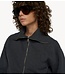 10DAYS Vest zip cardigan fleece antra melee