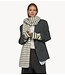 10DAYS Sjaal hairy knit scarf stripes ecru/portobello
