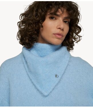 10DAYS Sjaal hairy knit bandana angel blue