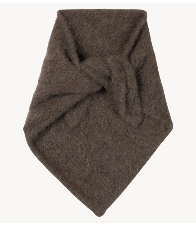10DAYS Sjaal hairy knit bandana portobello