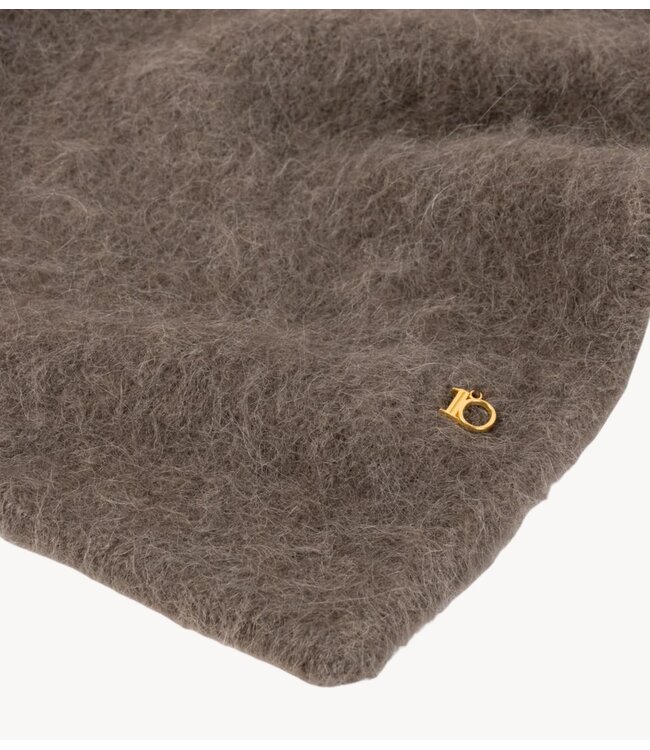 10DAYS Sjaal hairy knit bandana portobello