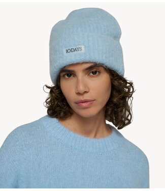 10DAYS Muts hairy knit beanie angel blue