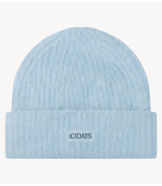 10DAYS Muts hairy knit beanie angel blue