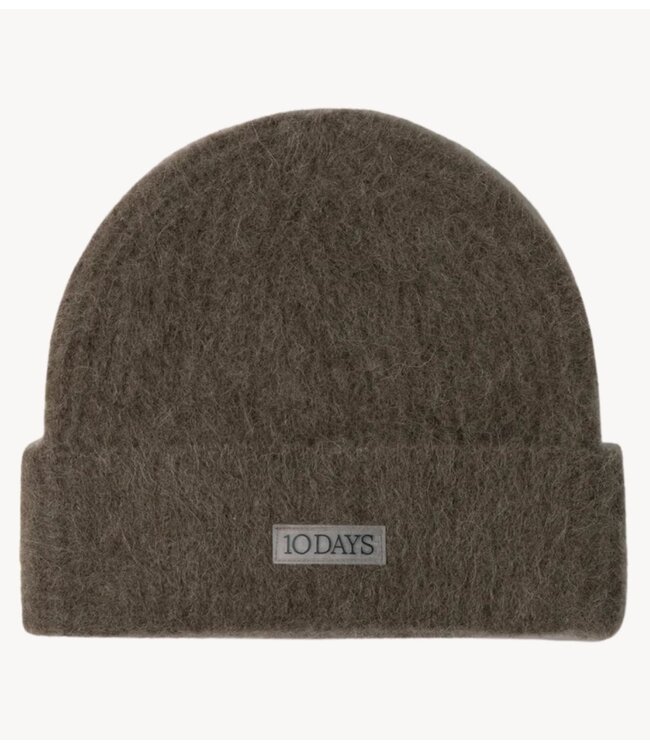 10DAYS Muts hairy knit beanie portobello