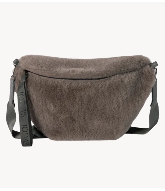 10DAYS Tas fluffy fanny pack portobello