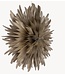 Kerstdecoratie Kerstster snow 60cm taupe met pendel