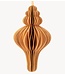 Kerstdecoratie Papieren honeycomb hanger oranje