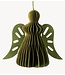 Kerstdecoratie Papieren honeycomb engel groen
