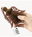 Kerstdecoratie Papieren honeycomb engel bruin