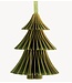 Kerstdecoratie Papieren honeycomb kerstboom groen