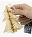 Kerstdecoratie Papieren honeycomb kerstboom wit