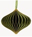 Kerstdecoratie Papieren honeycomb hanger groen