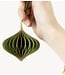 Kerstdecoratie Papieren honeycomb hanger groen