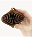 Kerstdecoratie Papieren honeycomb hanger bruin