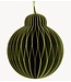 Kerstdecoratie Papieren honeycomb hanger groen