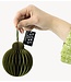Kerstdecoratie Papieren honeycomb hanger groen