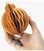 Kerstdecoratie Papieren honeycomb hanger oranje
