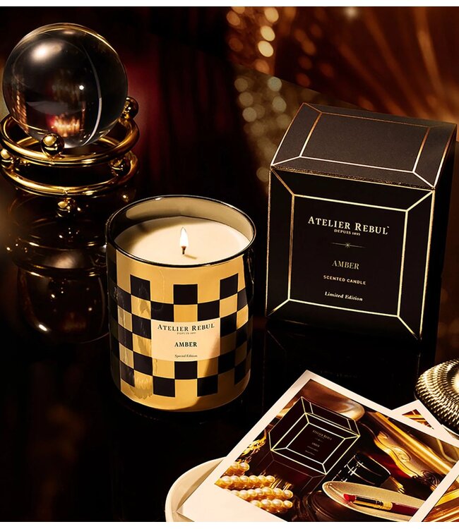 Atelier Rebul Geurkaars AMBER SCENTED CANDLE - LIMITED EDITION - 210GR
