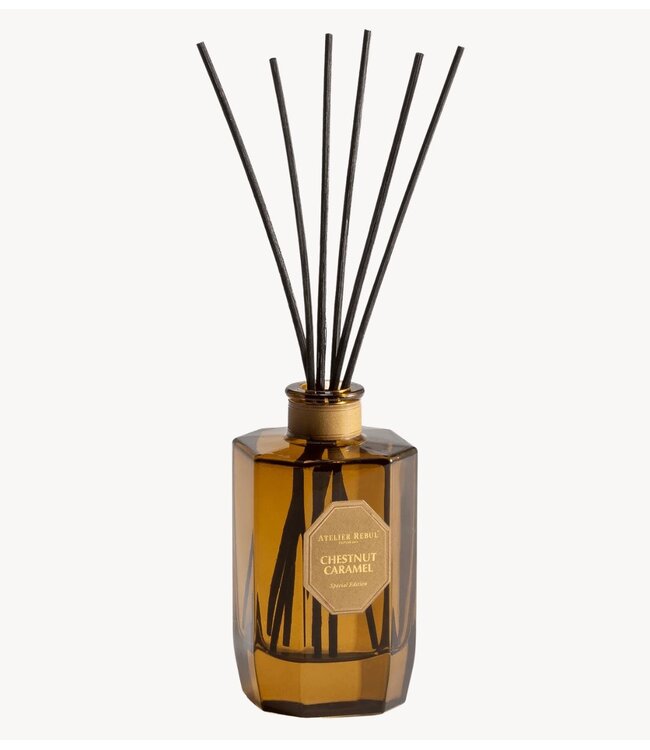Atelier Rebul Geurstokjes CHESTNUT CARAMEL REED DIFFUSER - 200 ML NEW YEAR 2027