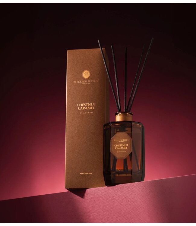 Atelier Rebul Geurstokjes CHESTNUT CARAMEL REED DIFFUSER - 200 ML NEW YEAR 2027