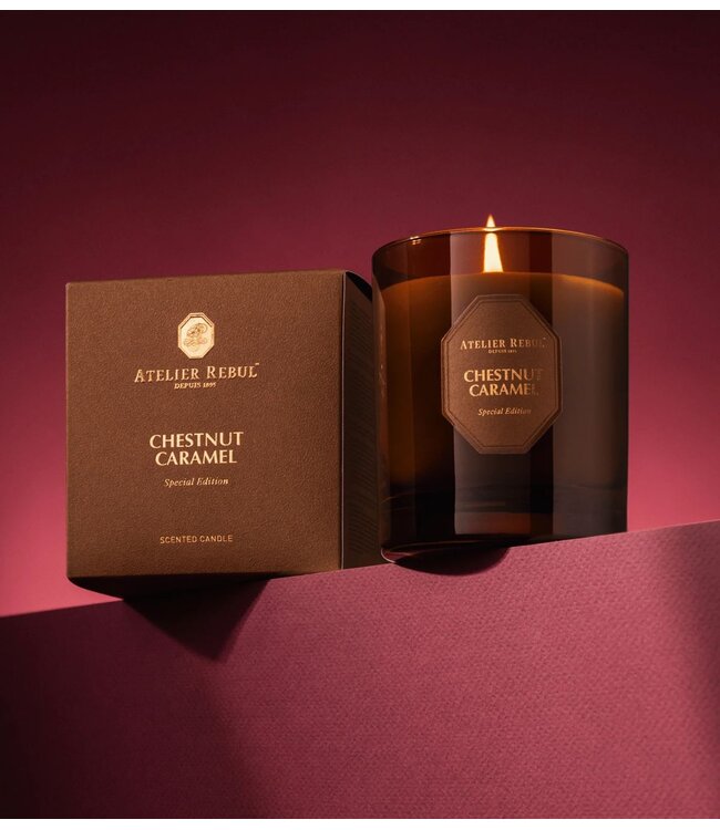 Atelier Rebul Geurkaars CHESTNUT CARAMEL SCENTED CANDLE - 210 G NEW YEAR 2027