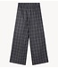 Refined Department Broek ladies woven wide leg check pants ZOEI check