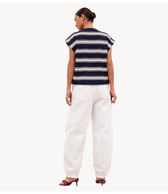 BY-BAR Top mason stripe top grain navy stipe