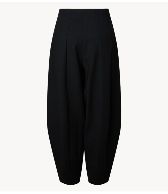 YAS Broek YASBAY HW BARREL BALLOON PANT Black