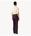 YAS Broek YASBETHY MW FLARED PANTS NOOS Plum Perfect