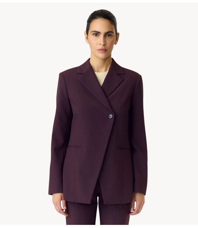 YAS Blazer YASBETHY LS WRAP BLAZER Plum Perfect