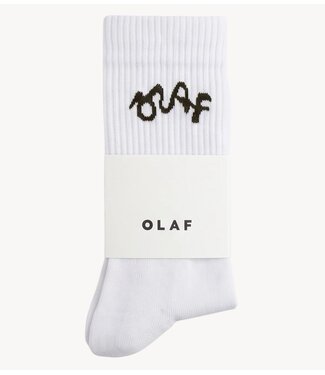 OLAF Sokken SIGNATURE LOGO SOCK OPTICAL WHITE