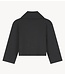 OLAF Trui HALF ZIP RIB SWEAT CHARCOAL