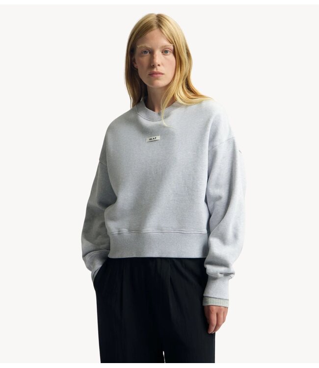 OLAF Trui BOXY CREWNECK HTR GREY