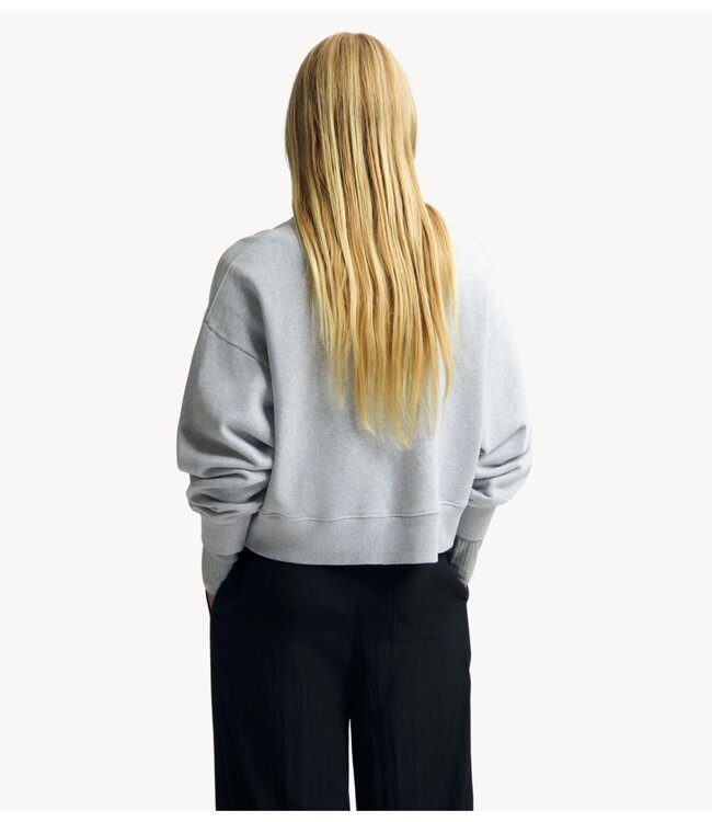 OLAF Trui BOXY CREWNECK HTR GREY