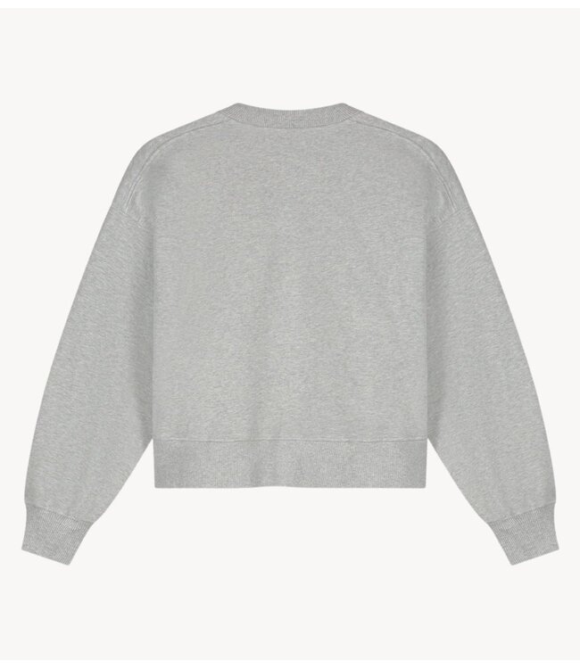 OLAF Trui BOXY CREWNECK HTR GREY