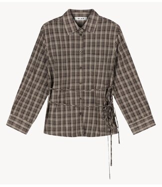 OLAF Blouse TIE CHECK SHIRT CHECK