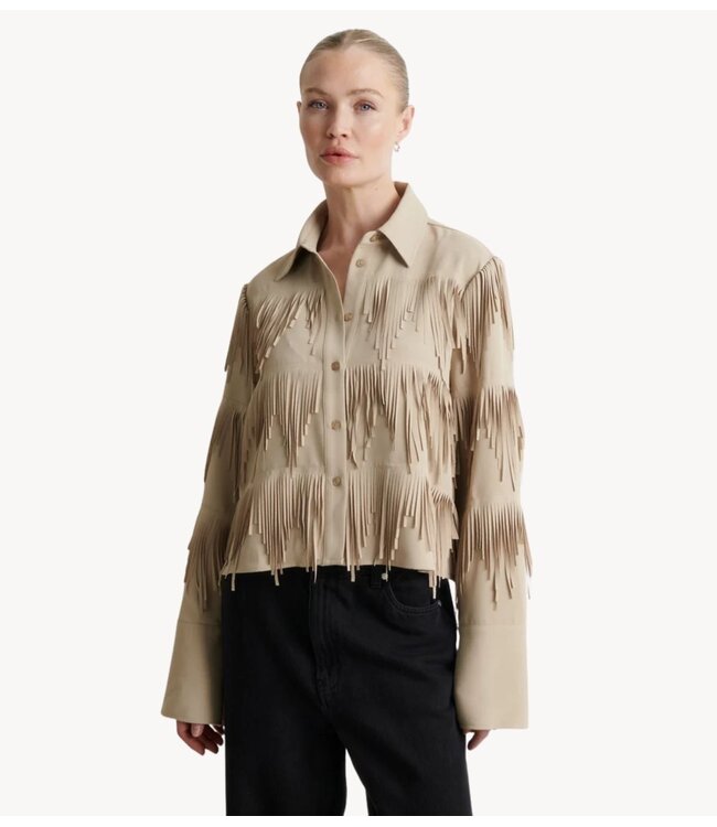 Second Female Shirt Dancing Cropped Shirt Chinchilla