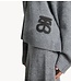 Second Female Vest Alpha Knit Collar Cardigan Mid Grey Melange