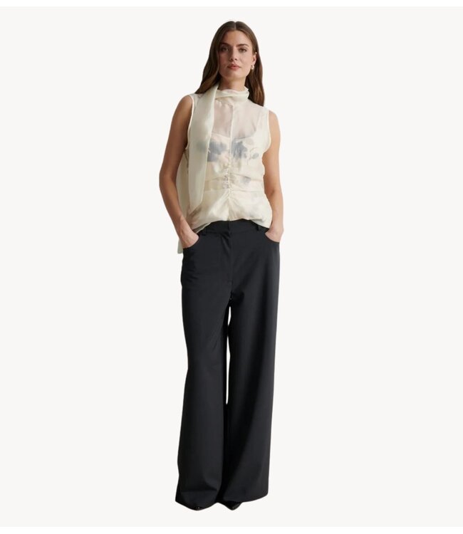 Second Female Broek Jennas Trousers Asphalt
