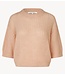 Second Female Trui Glora SS Knit Pullover Cream Tan